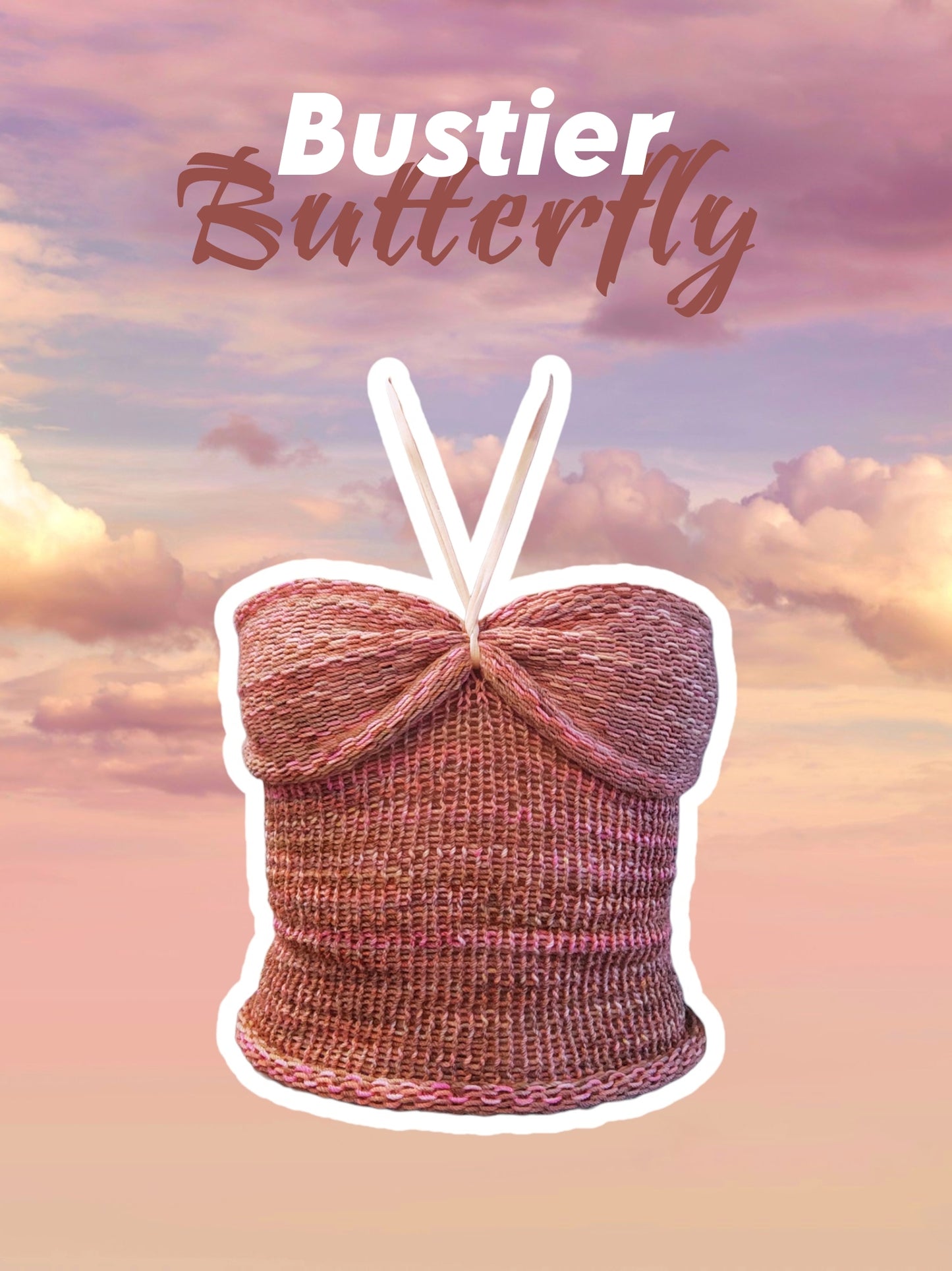 Butterfly Top - Bustier tricot avec cordon rose nude Markus été