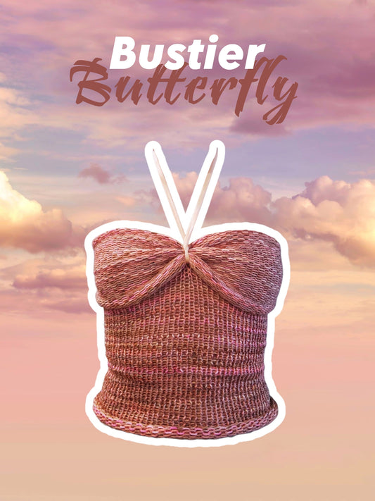 Butterfly Top - Bustier tricot avec cordon rose nude Markus été